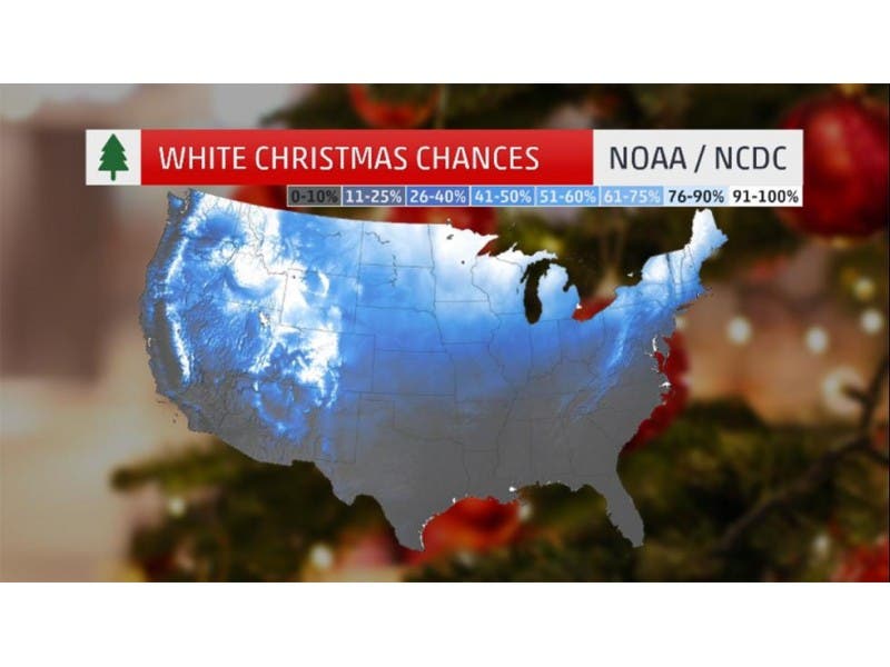This Map Shows What Your Chance Of a White Christmas Is In Hillsborough ...