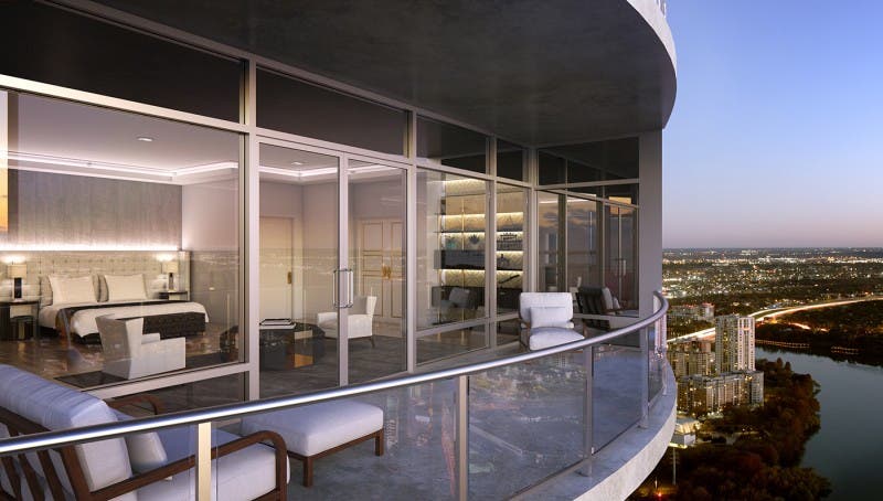 View of Downtown Austin Penthouse At The Austonian On The Market | Austin, TX Patch