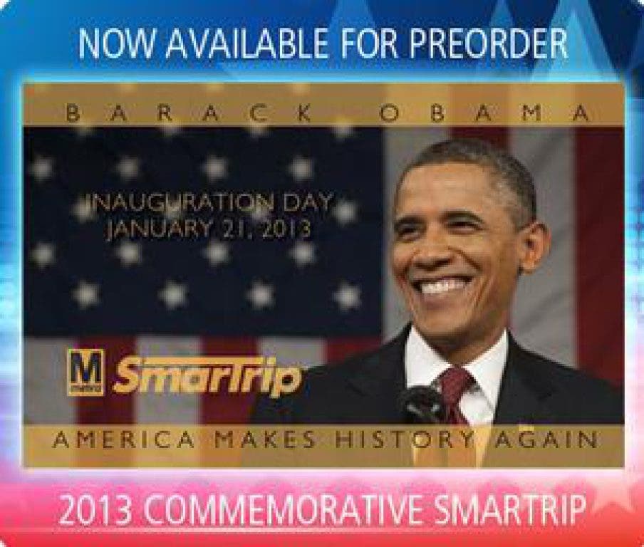 Metro's Inauguration SmarTrip Cards Available