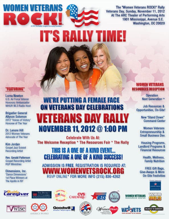 Veterans Rocks Women Veterans Rock Rally! Veterans Day! | Aberdeen, MD Patch