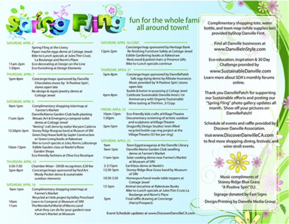 Spring Fling Activities Danville CA Patch