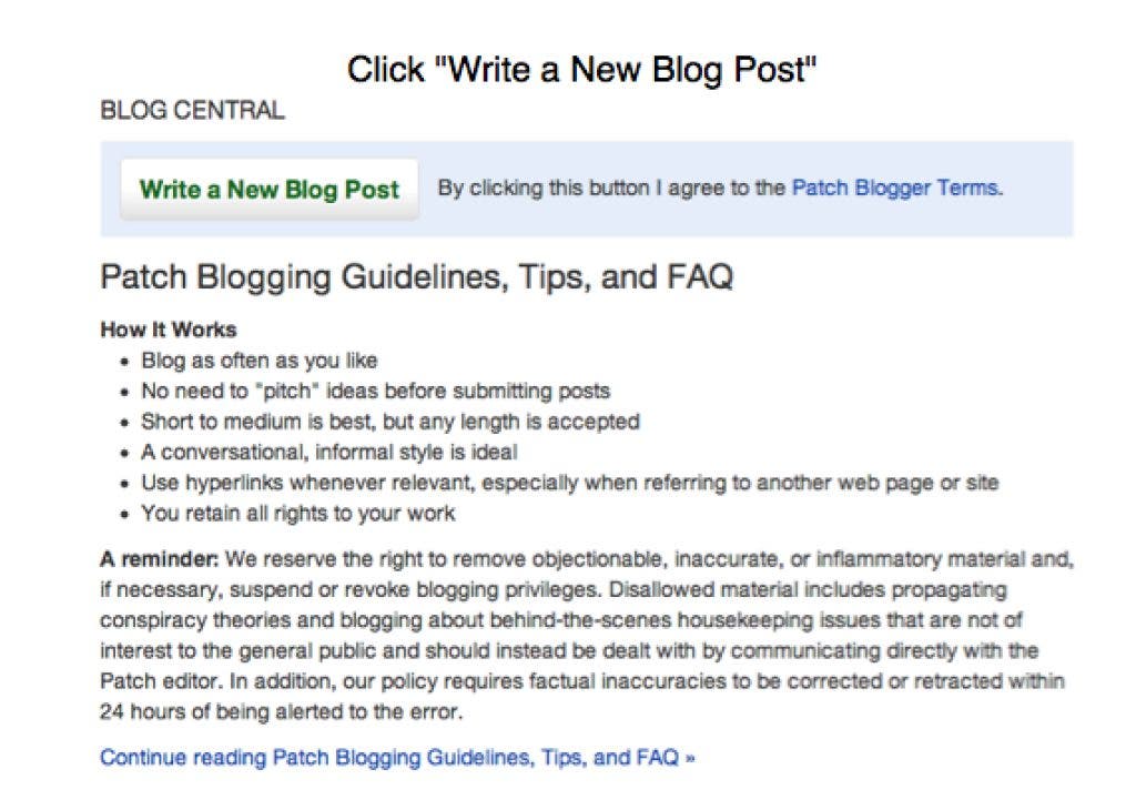 Patch 101: How to Blog with Patch | Media, PA Patch