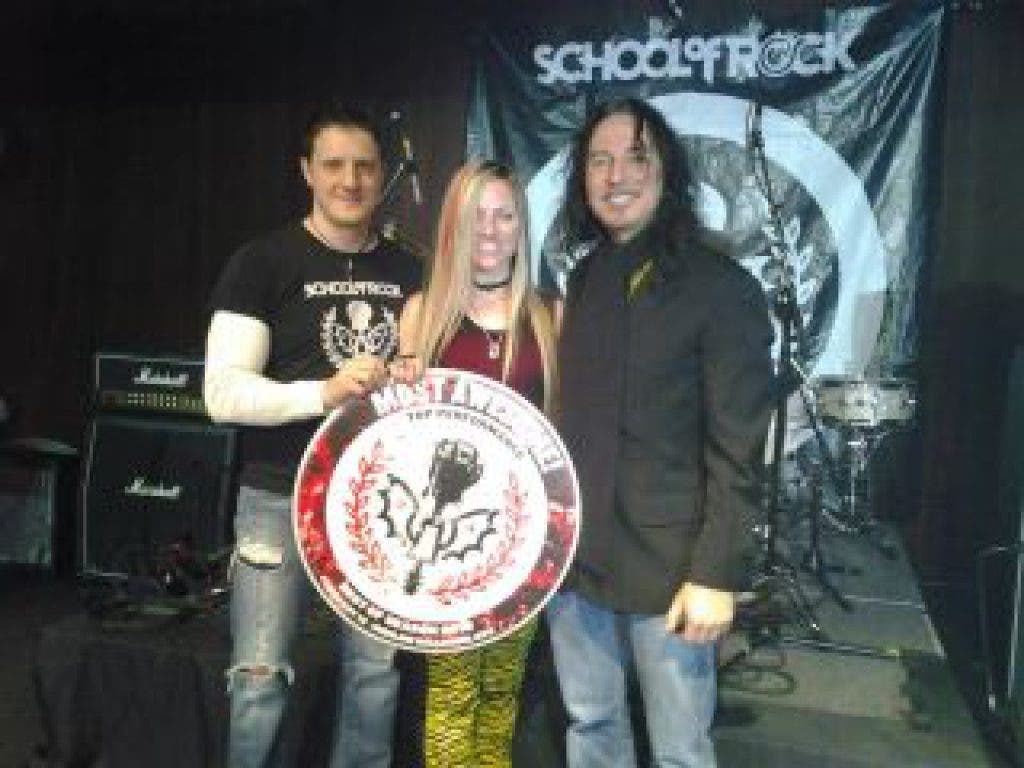 School of Rock Chatham presented awards by "Journey" band member Steve