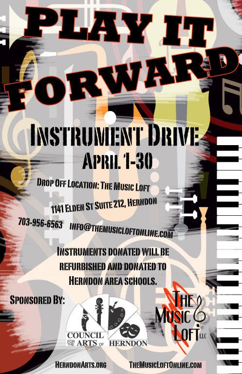 Music Loft, Council for the Arts Collecting Instruments for Herndon Students