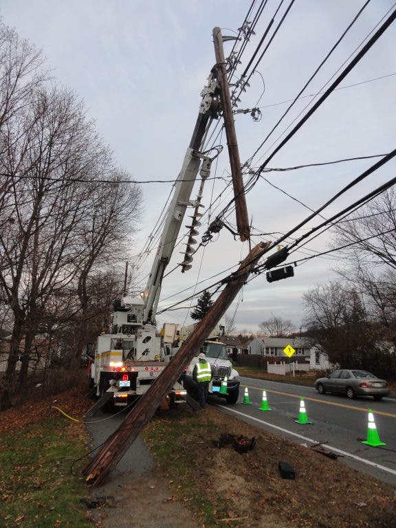 Beverly SUV Driver That Snapped Utility Pole Allegedly Drunk | Beverly ...
