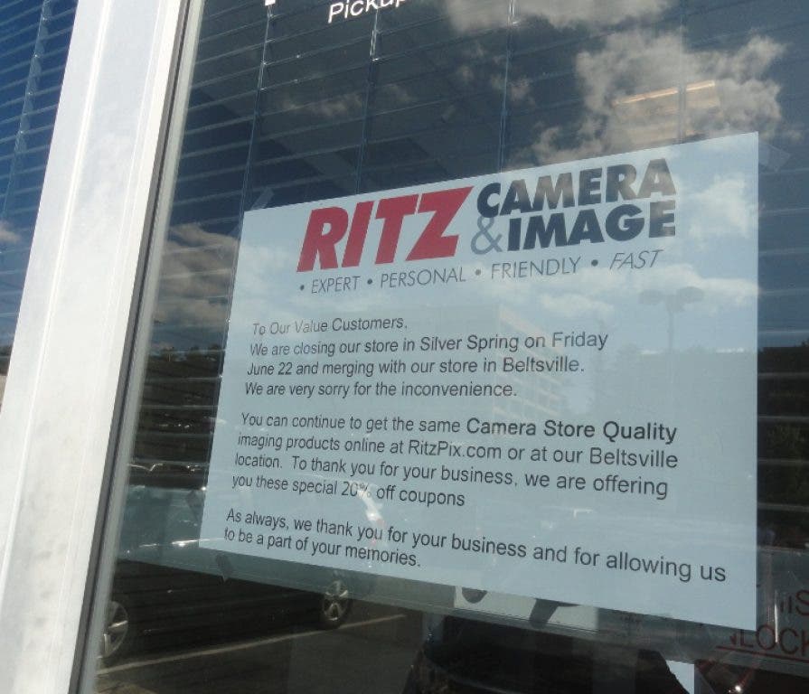 Ritz Camera Storefront Ritz Camera Fails to Find Buyer, Given OK to Liquidate | Silver Spring ...