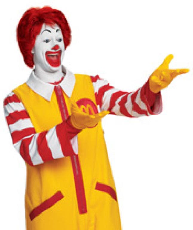 Ronald M Ronald McDonald appears at the Northbrook Nine Farmer's Market ...