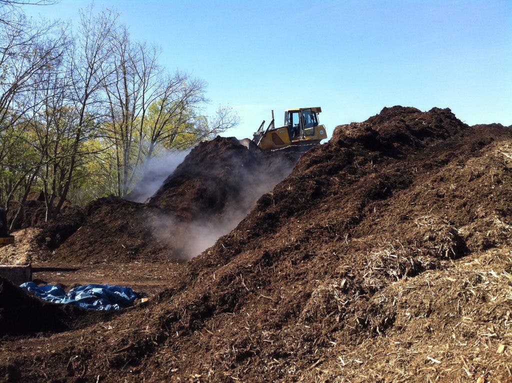 Firefighters Put Out Large Mulch Fire