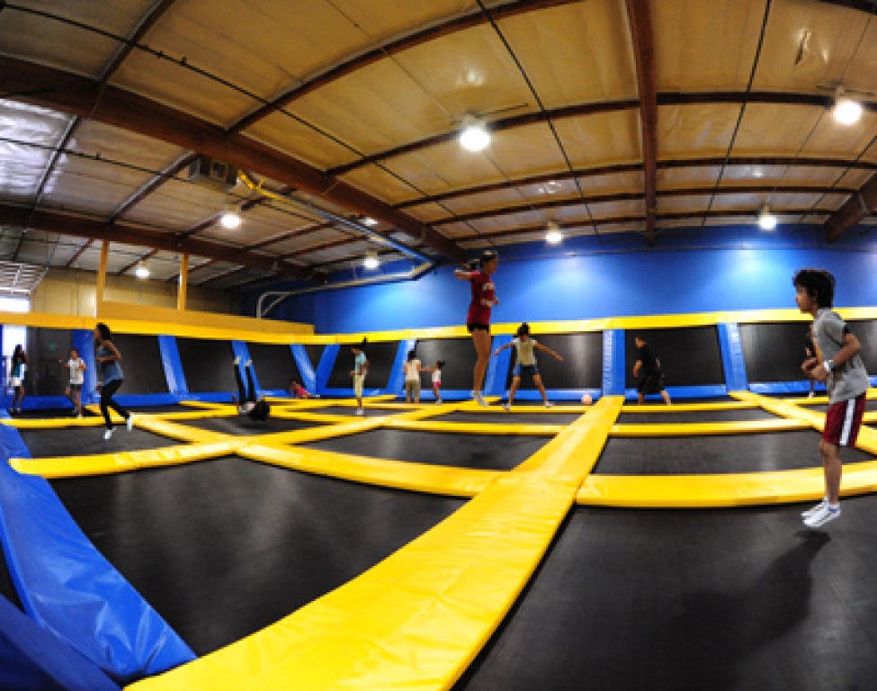 Celebrity Jumps For Charity At Bounce Trampoline Sports Grand