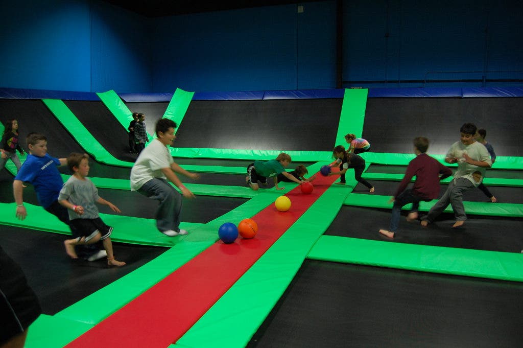 Celebrity Jumps For Charity At Bounce Trampoline Sports Grand