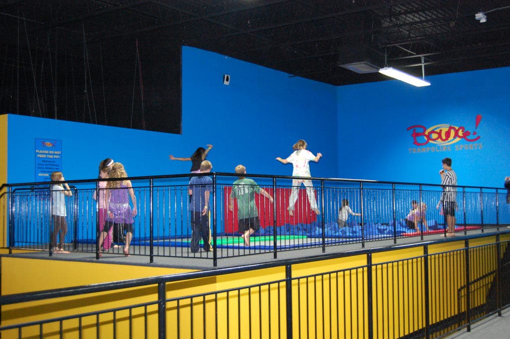 Celebrity Jumps For Charity At Bounce Trampoline Sports Grand