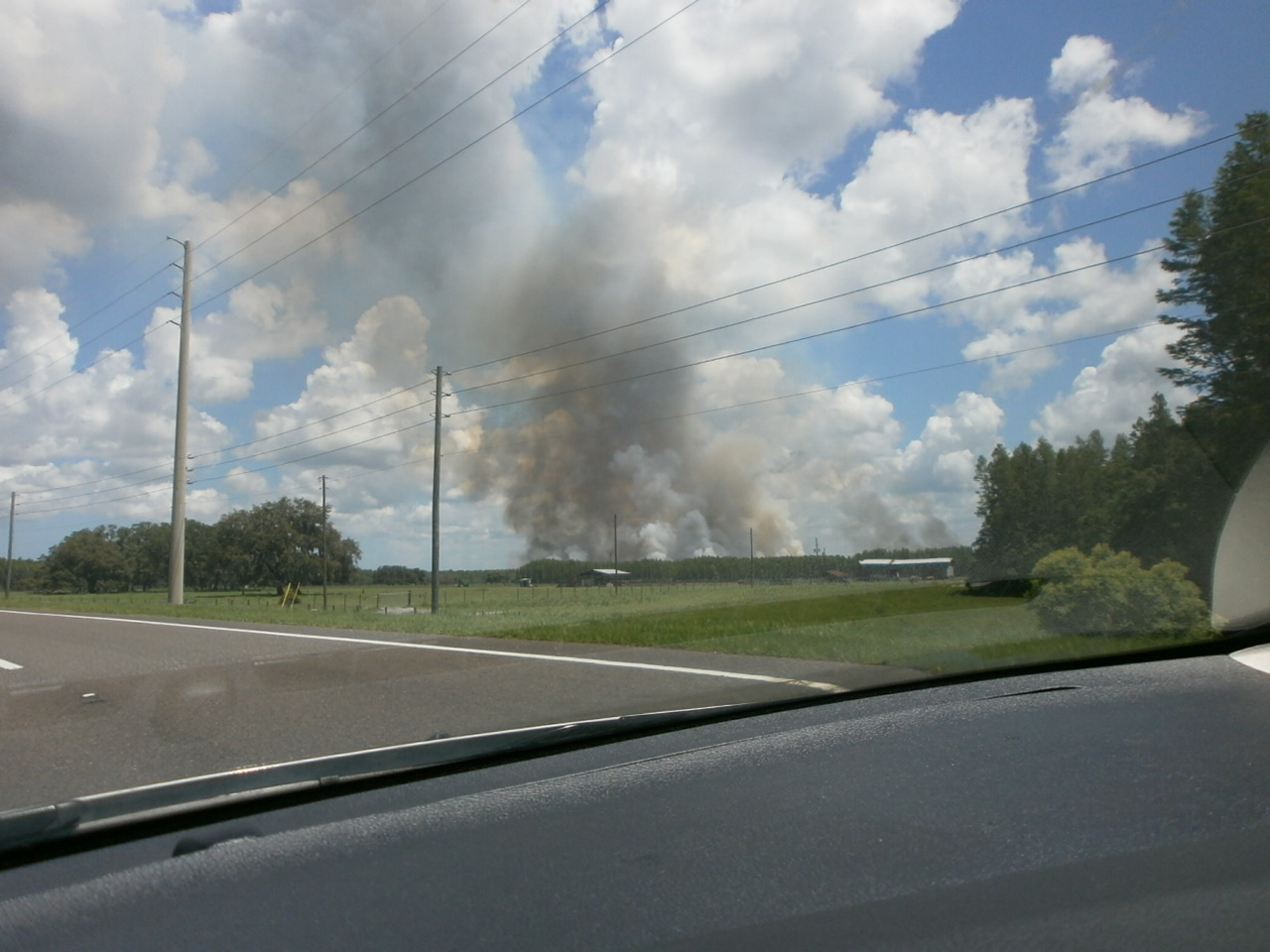 Palm Harbor Resident Photographs Pasco County Brush Fire | Palm Harbor ...