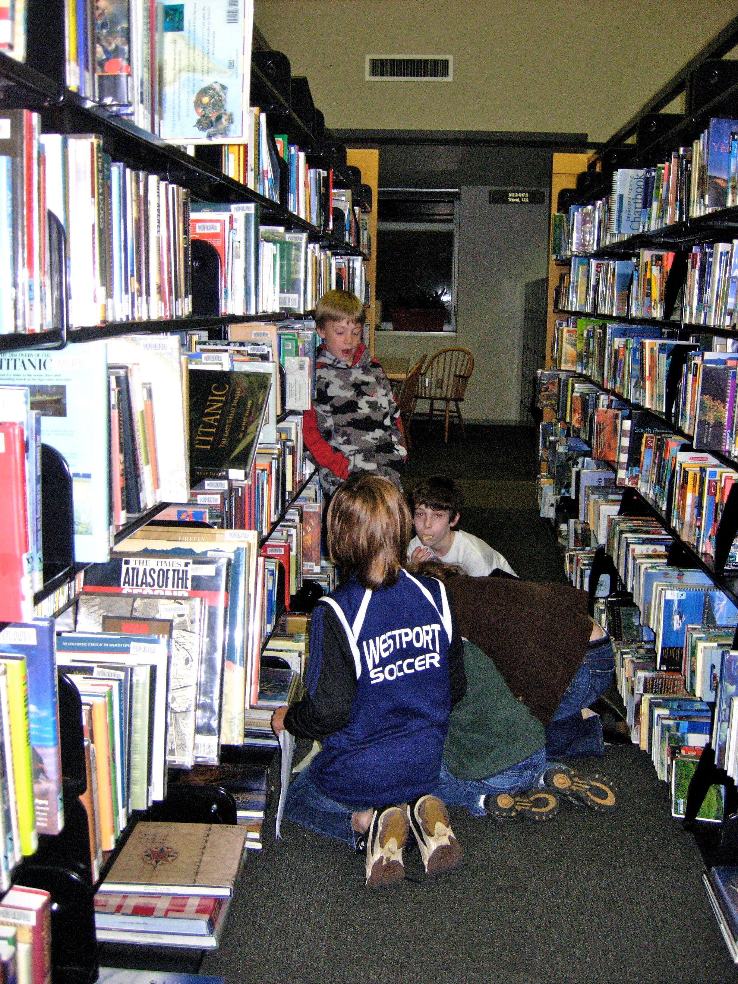 Running Inthe Library Running, Talking and Eating in the Library? | Westport, CT Patch
