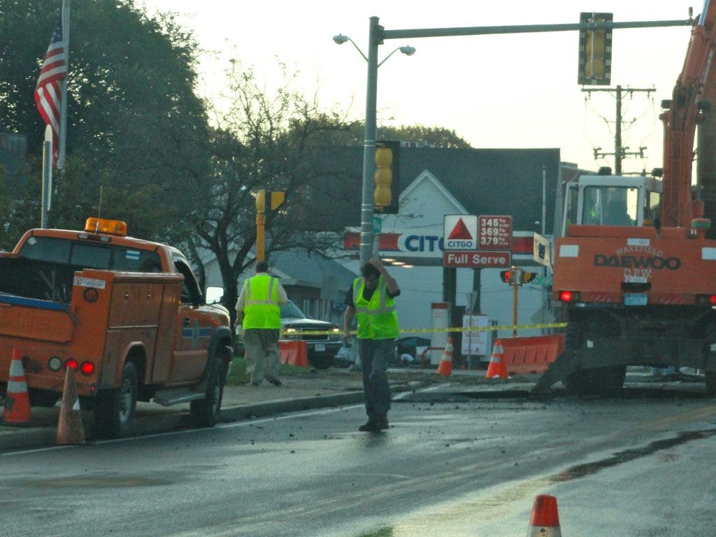 Water Main Break on North Avenue | Wakefield, MA Patch