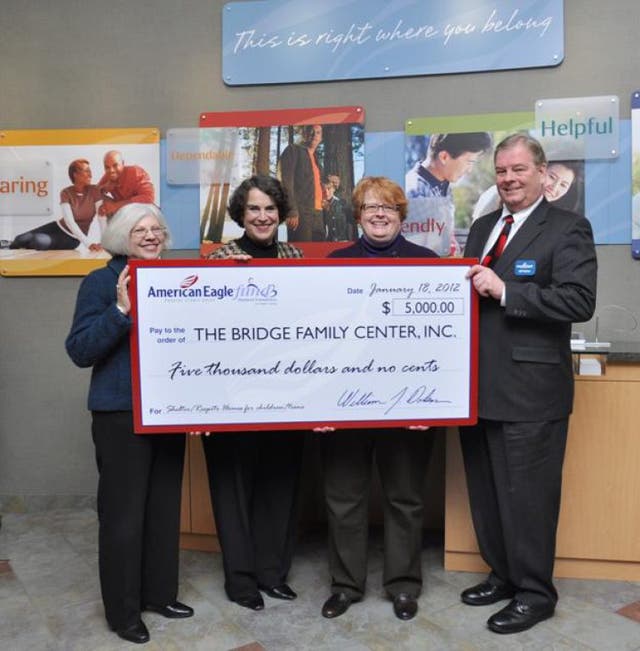 American Eagle Federal Credit Union Awards Grant To The Bridge West American eagle federal credit union awards grant to the bridge west