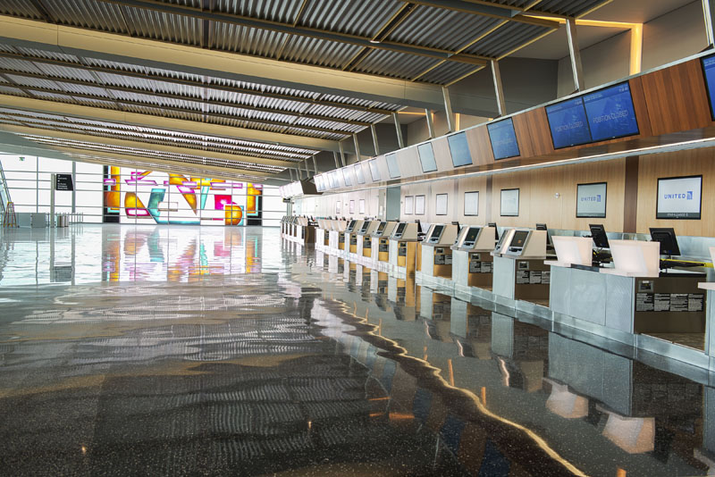Inside Terminal 2 West; San Diego International Airport Expansion Opens