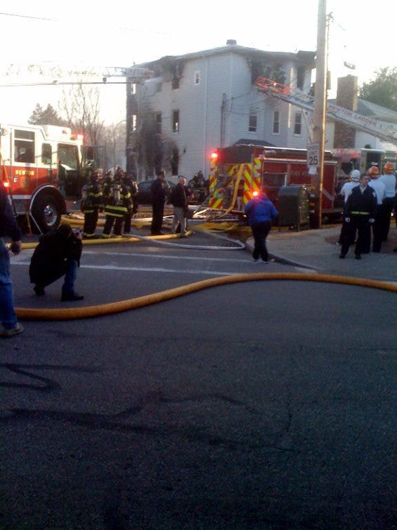 [Update 7:45 p.m.]: Everyone Reported Safe After 3-Alarm Fire in Newton ...