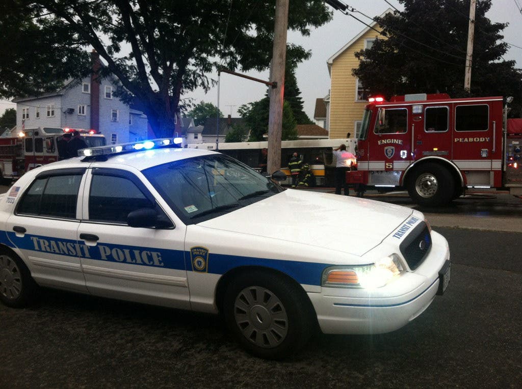 MBTA Bus Catches Fire Downtown [PHOTOS] | Peabody, MA Patch