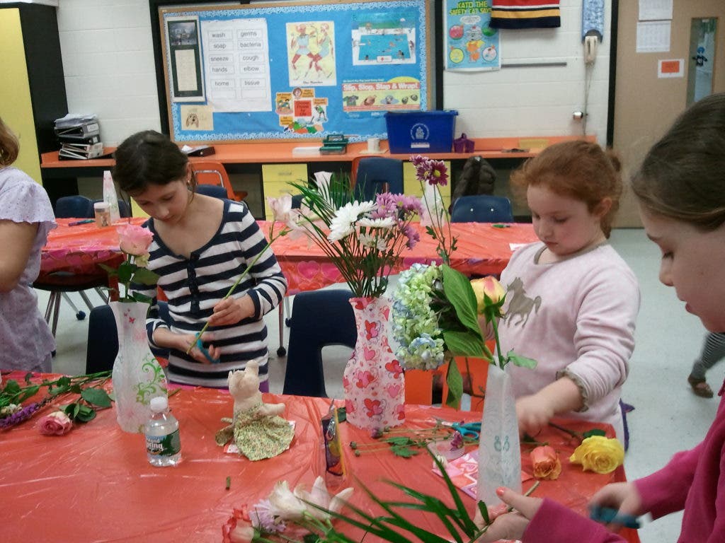 Junior Woodbridge Gardeners Learn Floral Design