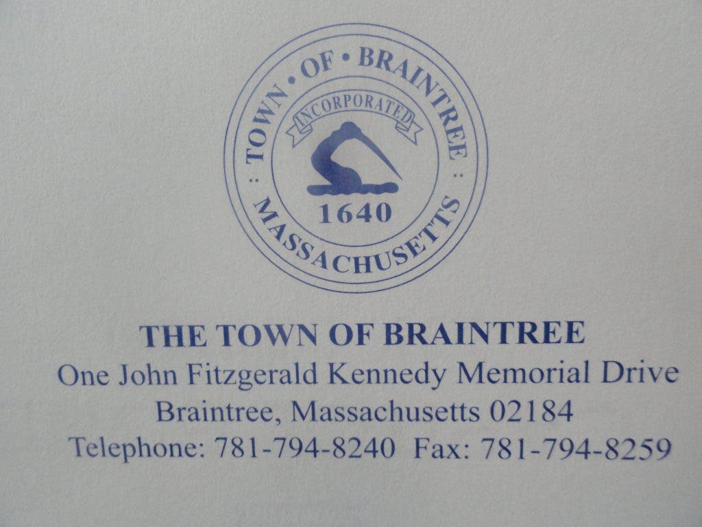 Effort Underway to Make Consistent Braintree's Town Seal Braintree