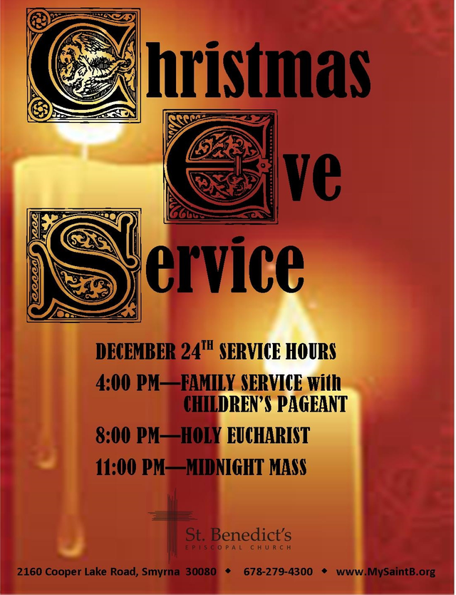 Christmas Eve Family Service at St. Benedict's Episcopal Church