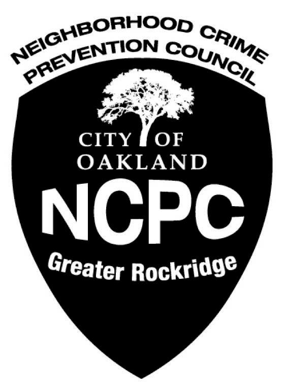 Rockridge Crime Council Agenda: Home Burglaries and Holdups