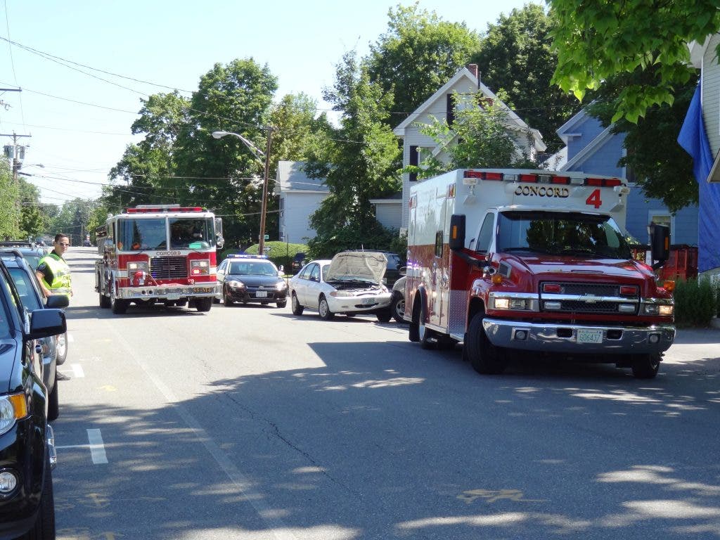Car Slams into Pickup Truck on Washington Street | Concord, NH Patch