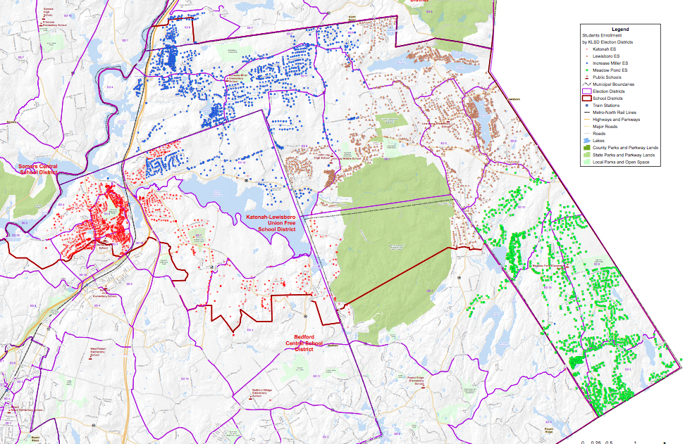 KL Releases Elementary Attendance Map Bedford, NY Patch