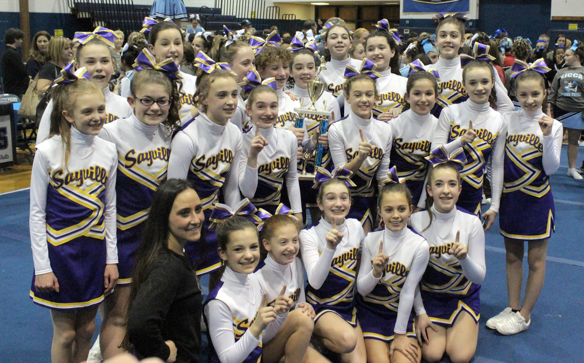Sayville Middle School Cheerleaders Take First Place Honors Sayville