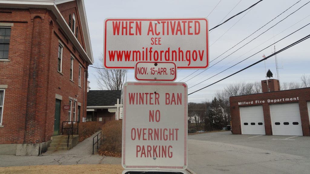 Milford's Winter Parking Ban Light Signal Installed | Milford, NH Patch