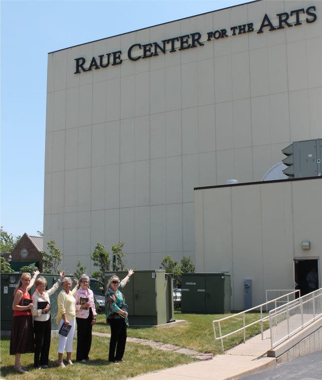 Volunteers' Cookbook Sales Fund New Raue Center Sign Crystal Lake, IL