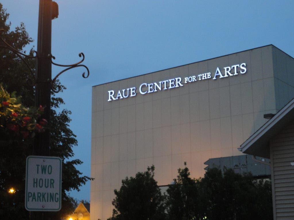Volunteers' Cookbook Sales Fund New Raue Center Sign Crystal Lake, IL