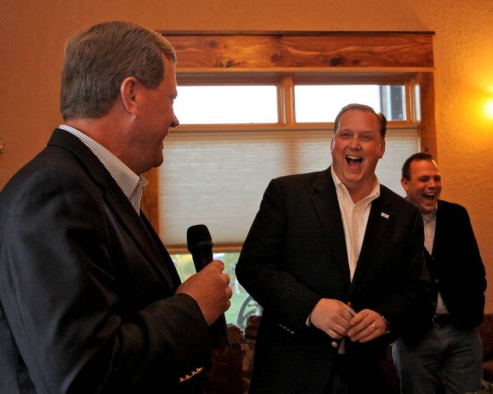 Dallas County Recorder Chad Airhart Celebrates Birthday With 'Big Blue