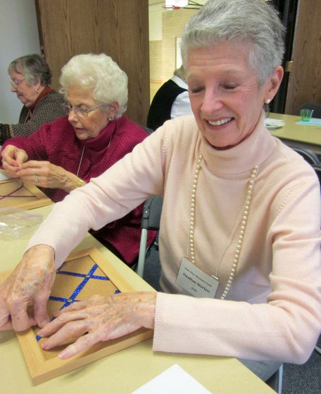 Bulletin Board Craft Project Completed by Glen Ellyn Woman's Club at