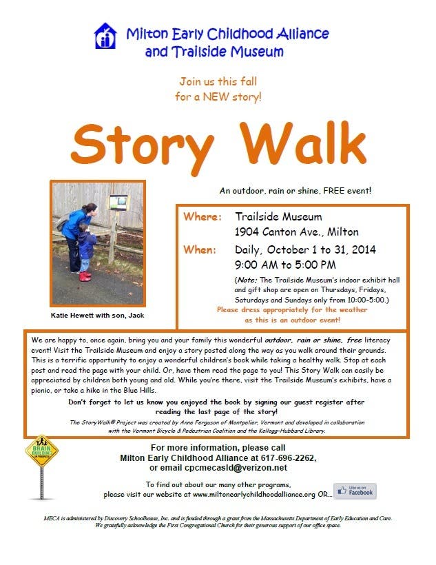 Story Walk Milton, MA Patch