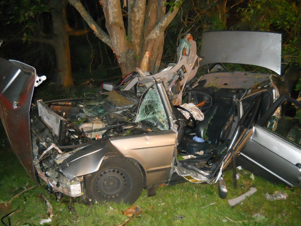 Update: Newport Man Walks Away From Mangled Car After Accident ...