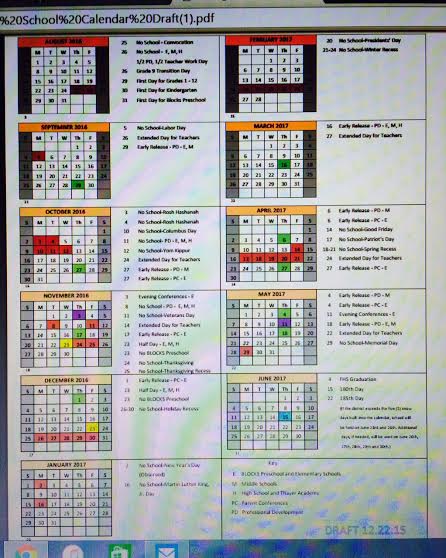 First Look At Proposed 2016 17 Framingham School Calendar Framingham 