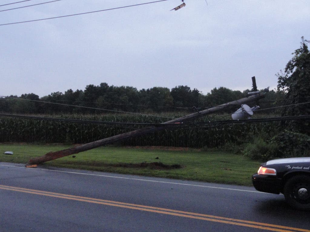 Telephone Pole Snaps In Half After Car Crash | Woodbury, CT Patch