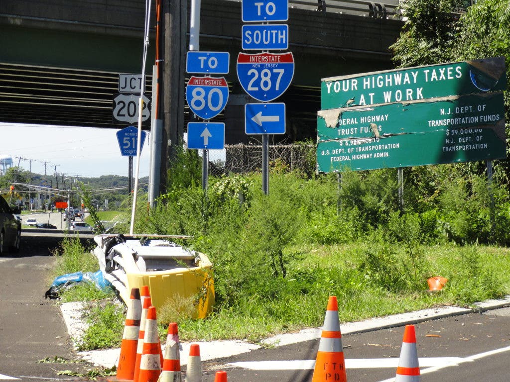 DOT Waits for Waters to Recede to Fix I-287 Collapse | Montville, NJ Patch