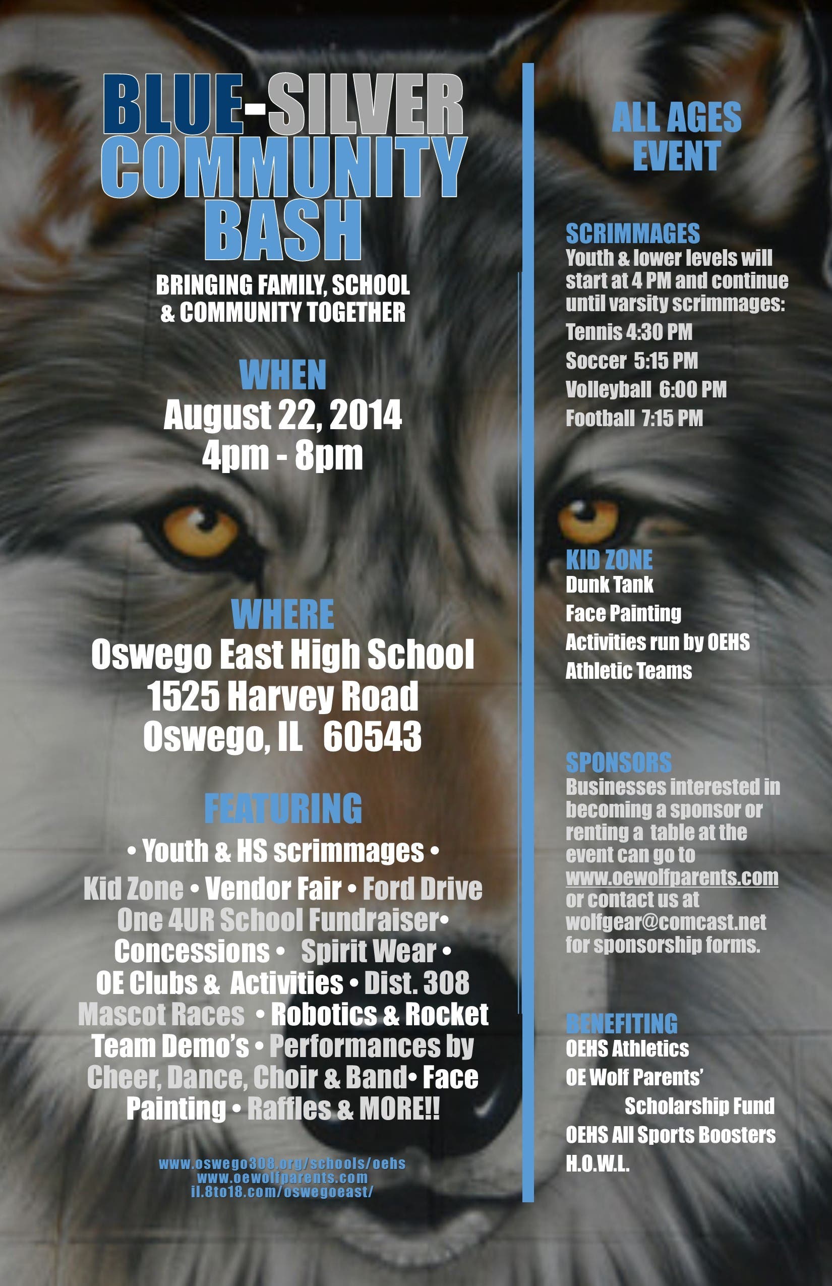 Oswego East Blue Silver Community Bash Is Aug 22 Oswego Il Patch