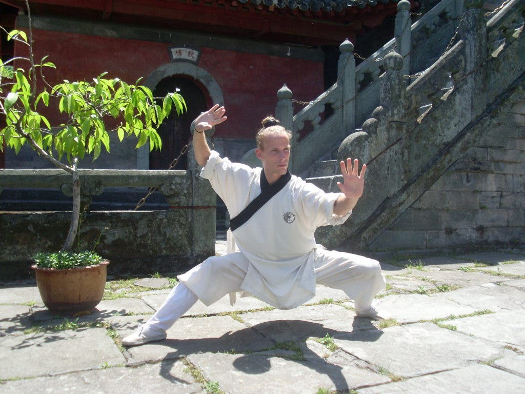 Friendship Man Trains at Kung Fu Academy in China