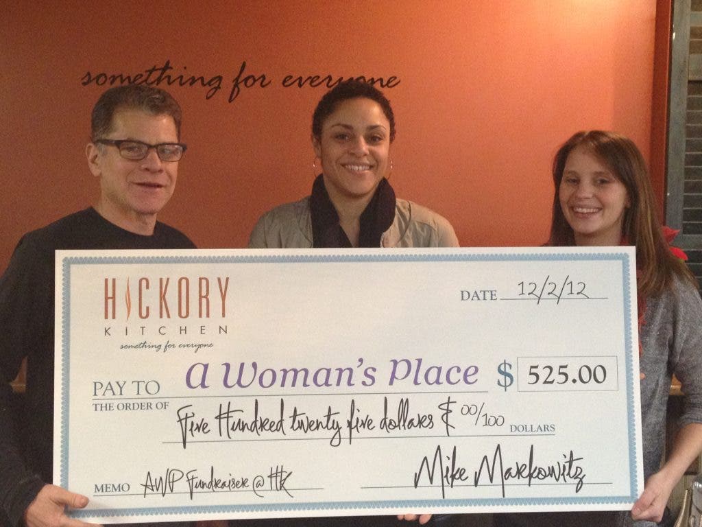 Restaurant Donates to A Woman's Place