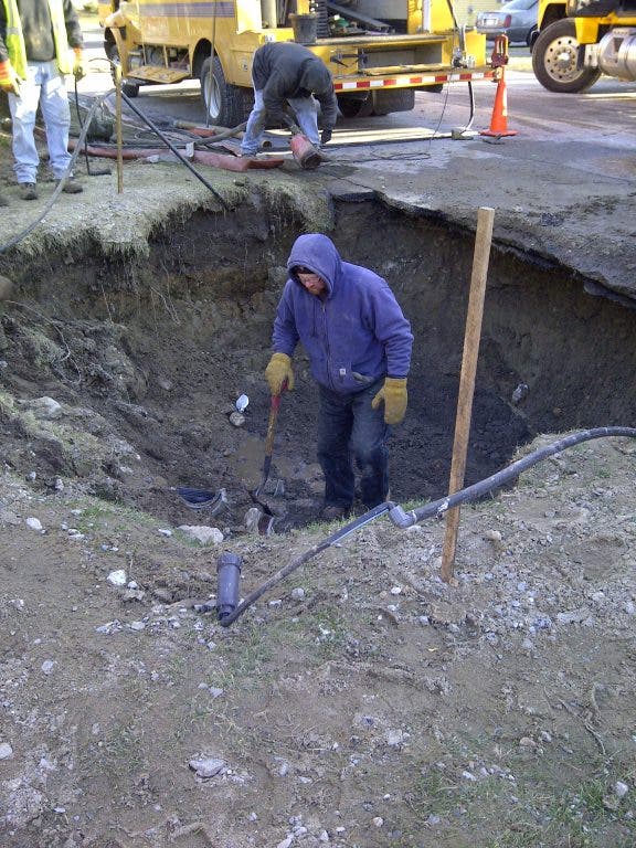 Large Water Main Break Floods Road and Yards | Westborough, MA Patch