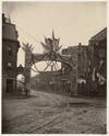 Triumphal arch at Charles River Avenue for centennial celebration June 17, 1875 