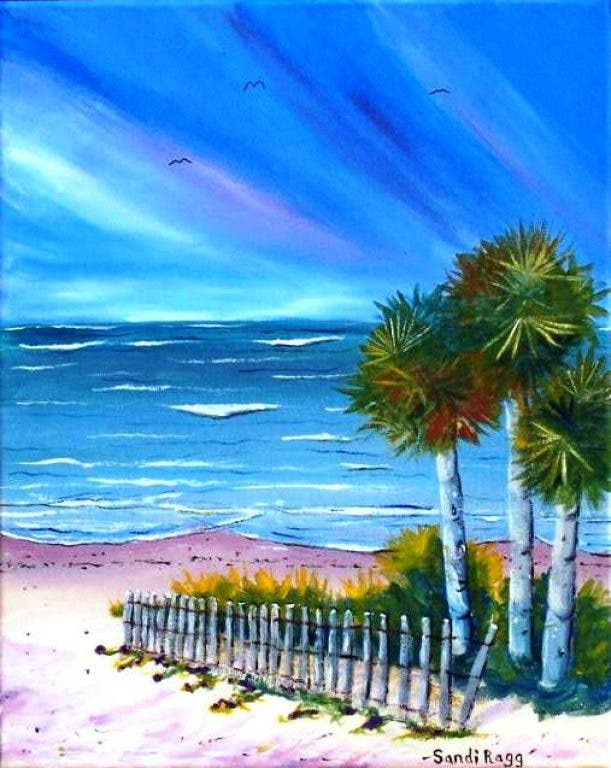 Senior Special at Painting with a Twist Palms at the Beach New Port