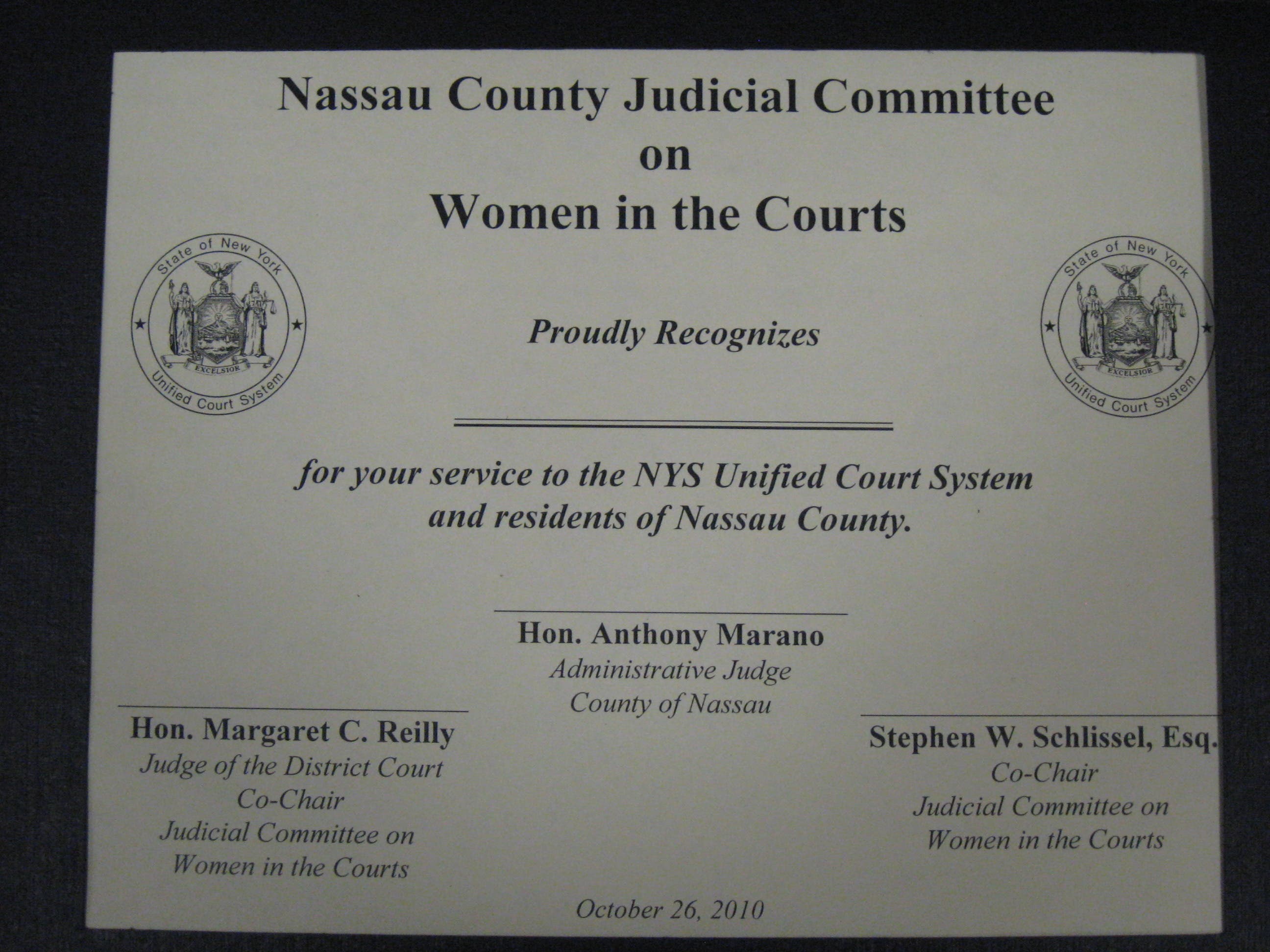 A Bittersweet Farewell for Nassau Court Employees | Mineola, NY Patch