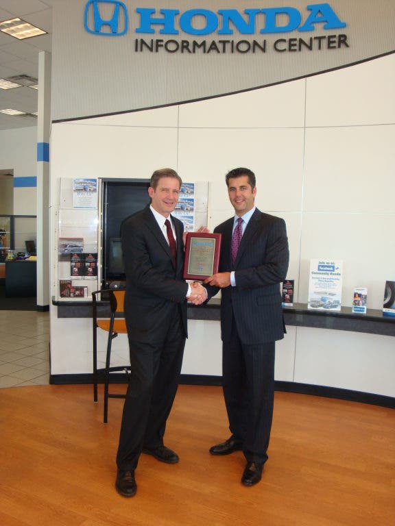 Community Honda Honored for Nearly Four Decade of Service Orland Park
