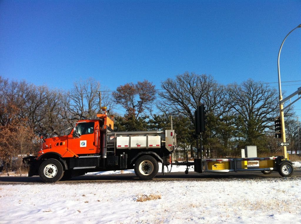 Photos: Car, MnDOT Truck Crash on Hwy. 65 | Fridley, MN Patch