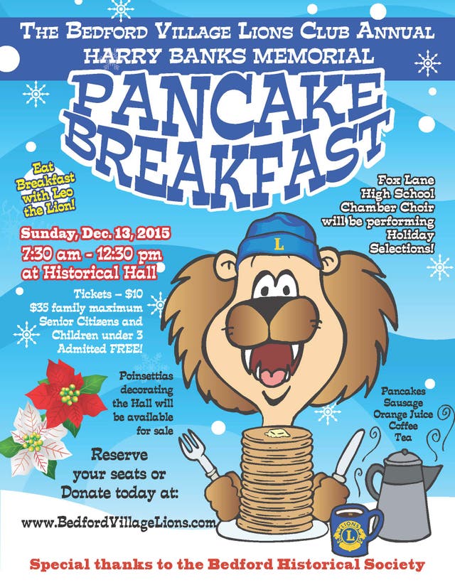 Bedford Village Lions Annual Pancake Breakfast Bedford, NY Patch