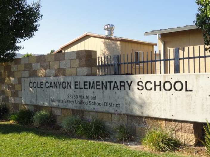 Murrieta's Cole Canyon Elementary API Score Among State's Top 10